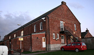 Photograph of rear elevation Boston Road drill hall, Horncastle